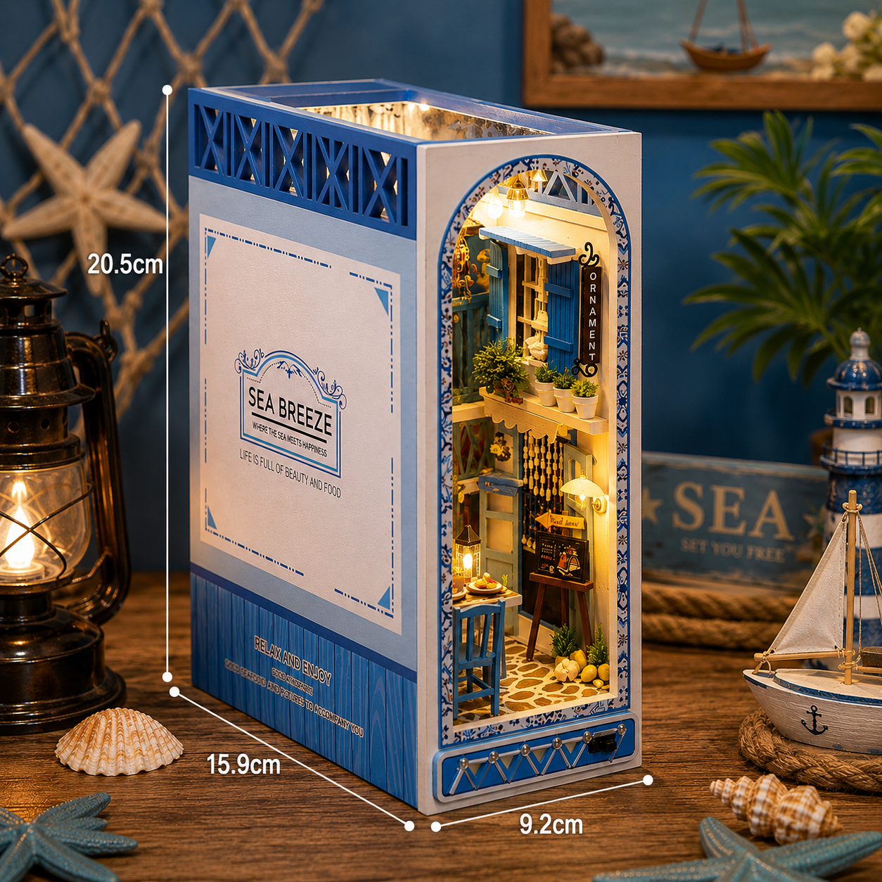 Book Nook Sea Breeze — Ruelle grecque