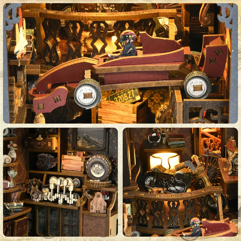 Book Nook Kit — Garage Steampunk