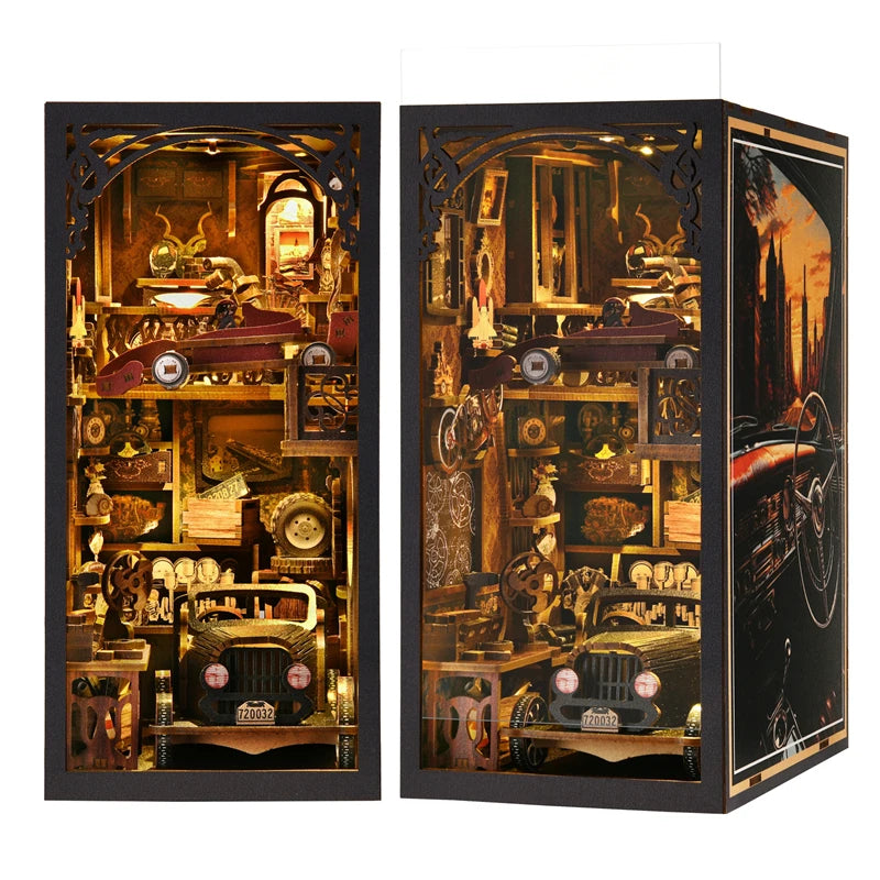 Book Nook Kit — Garage Steampunk