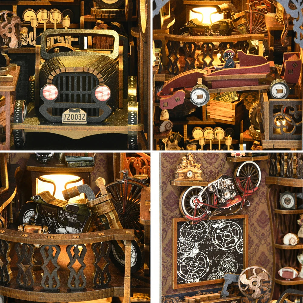 Book Nook Kit — Garage Steampunk